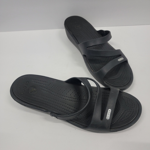 Crocs Patricia Wedge Sandals W11 - Picture 1 of 11